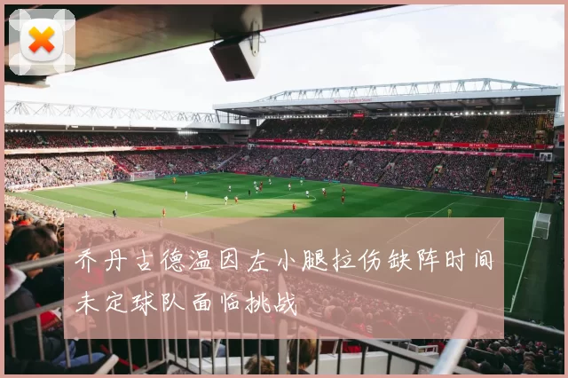 乔丹古德温因左小腿拉伤缺阵时间未定球队面临挑战
